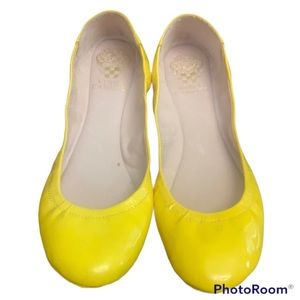 VINCE CAMUTO YELLOW BALLET FLATS 8 SUMMER CITRINE SUMMER CANARY BALLET FLATS